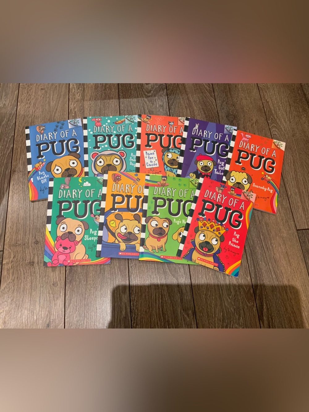 Diary of a Pug Children's Book (Books 1-9) - Colorful Assorted Covers
